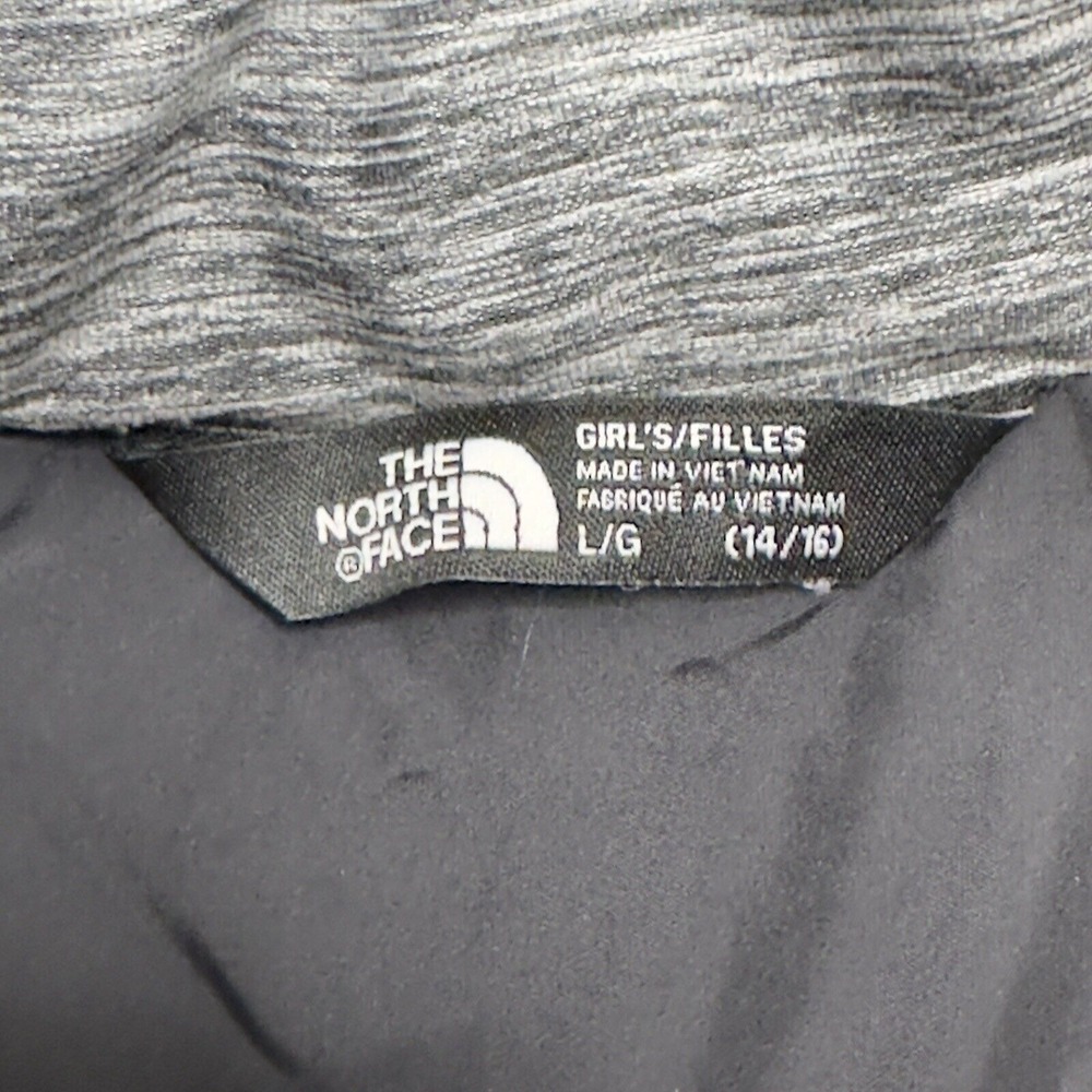 The North Face Vest Girls Size (L) 14/16 Black/gray Outdoors Large Full Zip - Picture 6 of 11